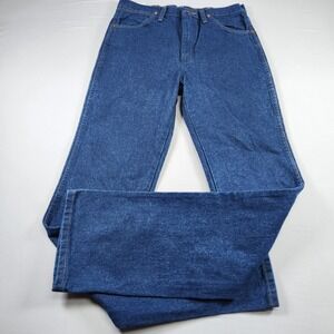 Wrangler Mens Cowboy Cut 936 Jeans 30x36 Blue Denim Slim Fit Boot Cut